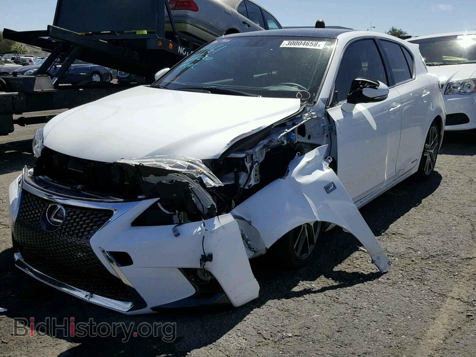 2016 LEXUS CT 200 - VIN: JTHKD5BH7G2255786 - Фото 2