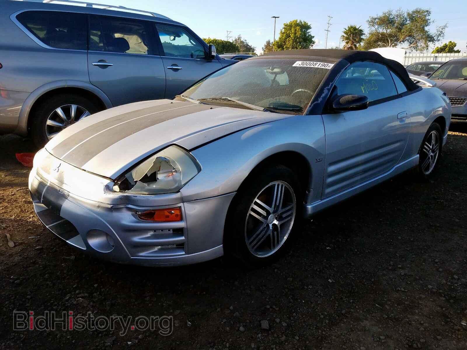 2003 MITSUBISHI ECLIPSE - VIN: 4A3AE75H53E111063 - Фото 2