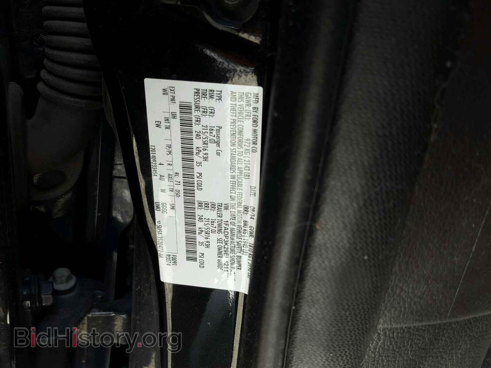 2014 FORD FOCUS - VIN: 1FADP3K29EL421160 - Photo 10