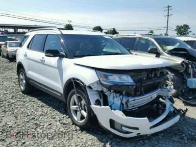 2016 Ford EXPLORER Explorer X, white — VIN 1FM5K8D85GGB57695, Copart