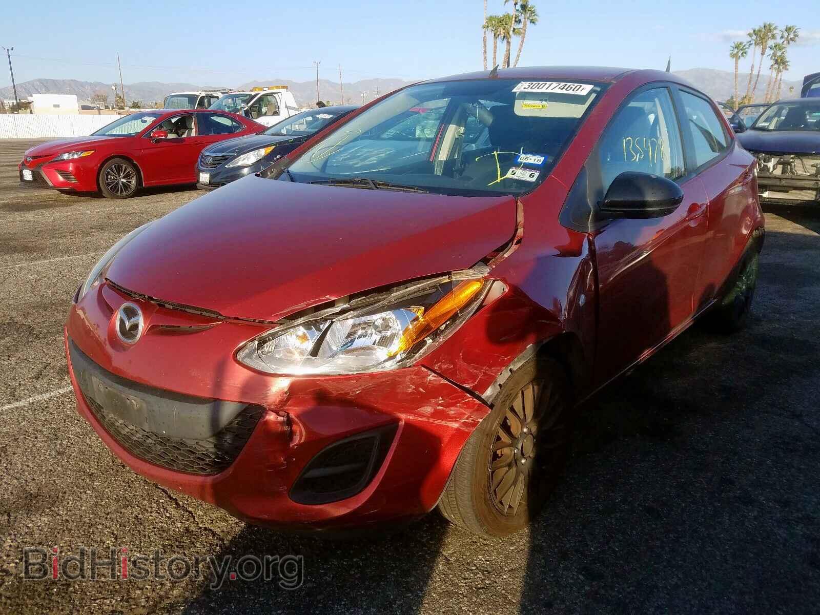 2014 MAZDA 2 - VIN: JM1DE1KY7E0178555 - Фото 2