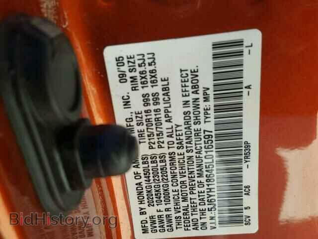 2005 HONDA ELEMENT - VIN: 5J6YH18645L016597 - Фото 10