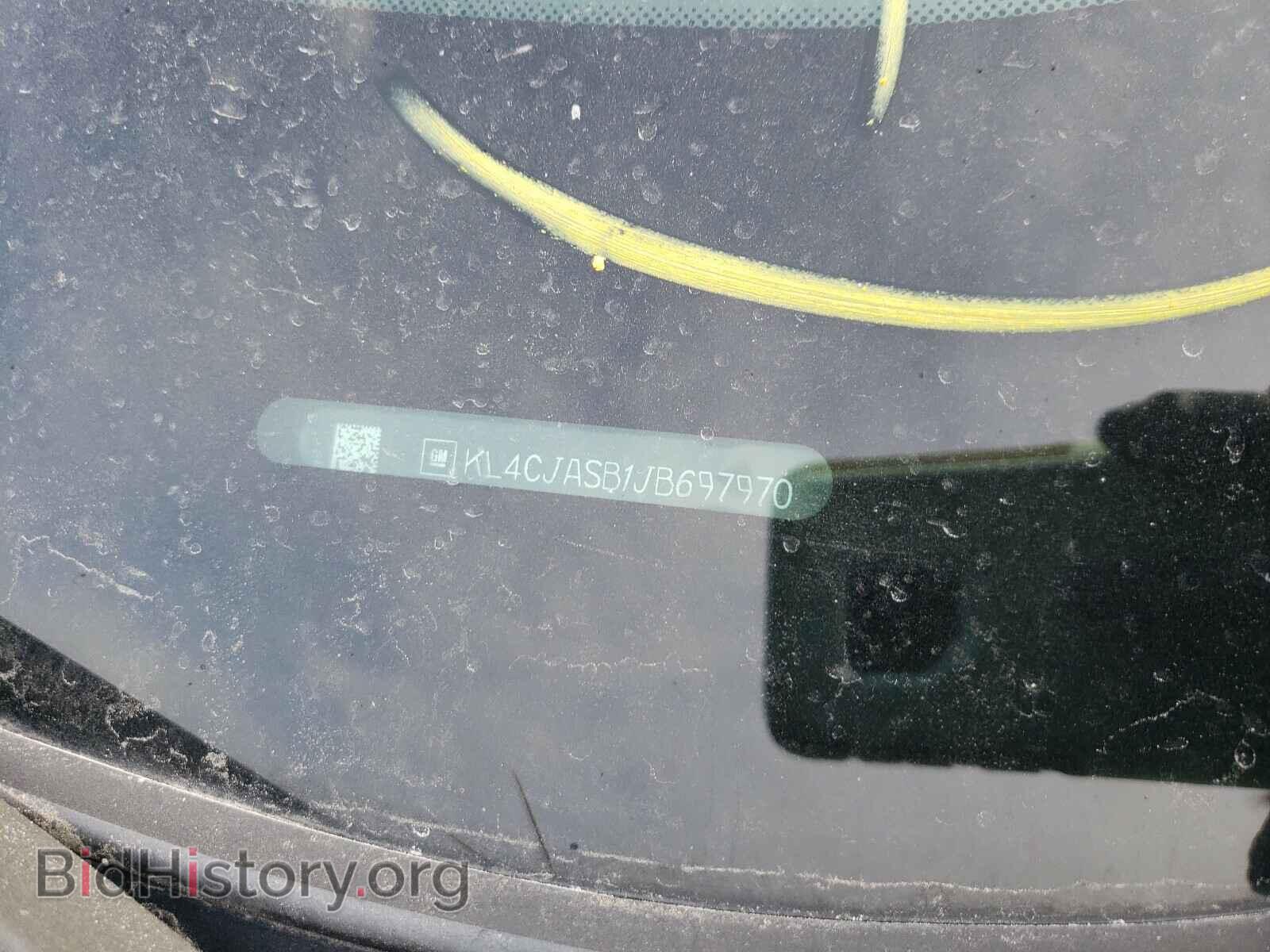 2018 BUICK ENCORE - VIN: KL4CJASB1JB697970 - Фото 10