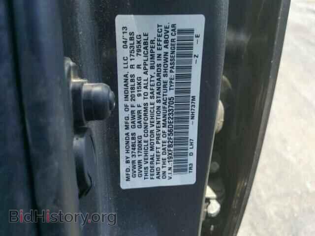 2013 HONDA CIVIC - VIN: 19XFB2F56DE233705 - Фото 10