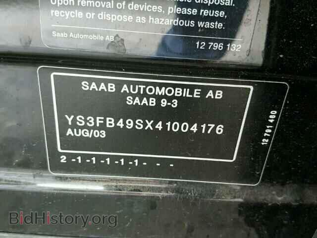 2004 SAAB 9 3 - VIN: YS3FB49SX41004176 - Photo 10