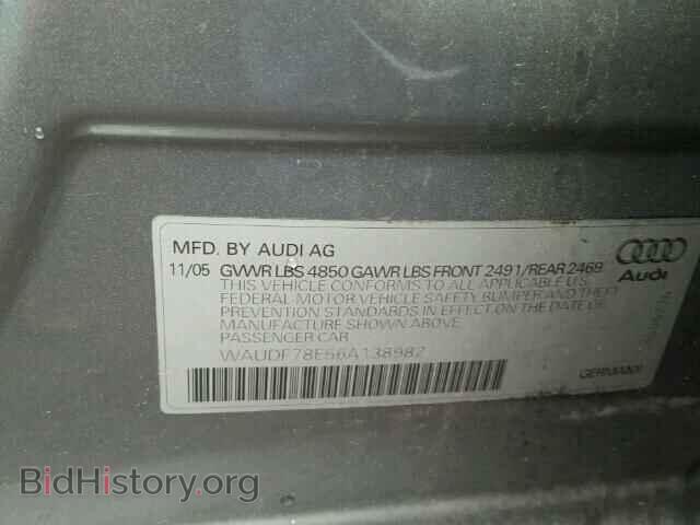 2006 AUDI A4 - VIN: WAUDF78E56A138982 - Photo 10
