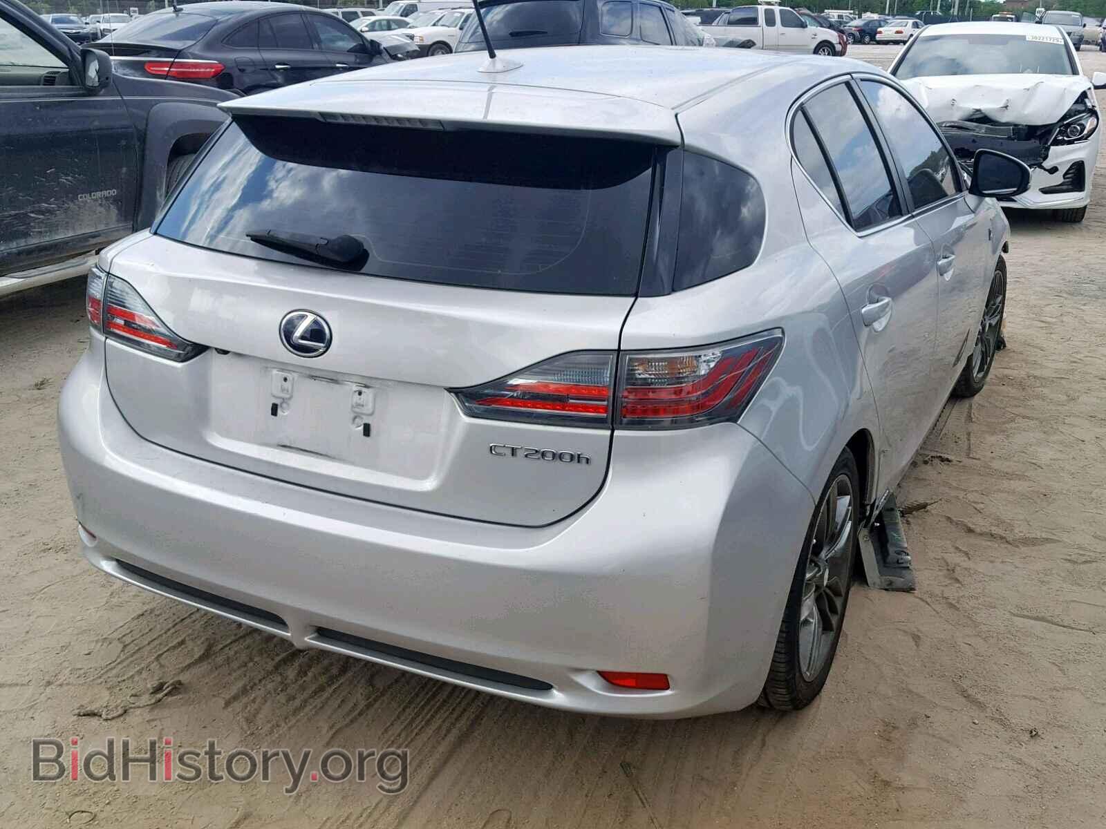 2012 LEXUS CT 200 - VIN: JTHKD5BH3C2049648 - Фото 4