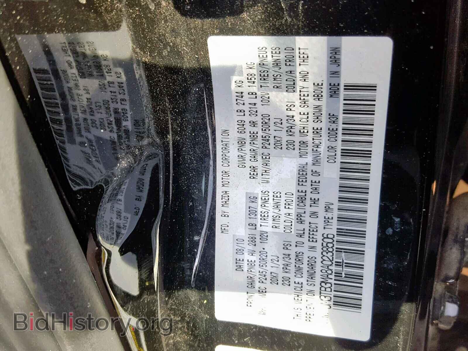 2010 MAZDA CX-9 - VIN: JM3TB3MA8A0238506 - Фото 10