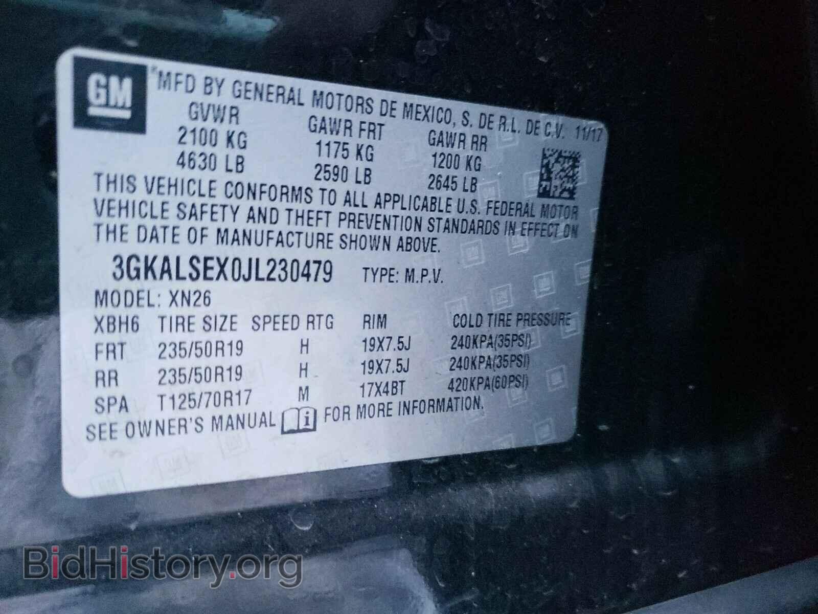 2018 GMC TERRAIN - VIN: 3GKALSEX0JL230479 - Фото 10
