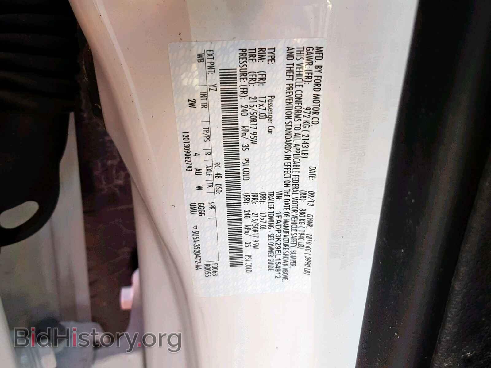 2014 FORD FOCUS SE - VIN: 1FADP3K29EL154912 - Фото 10