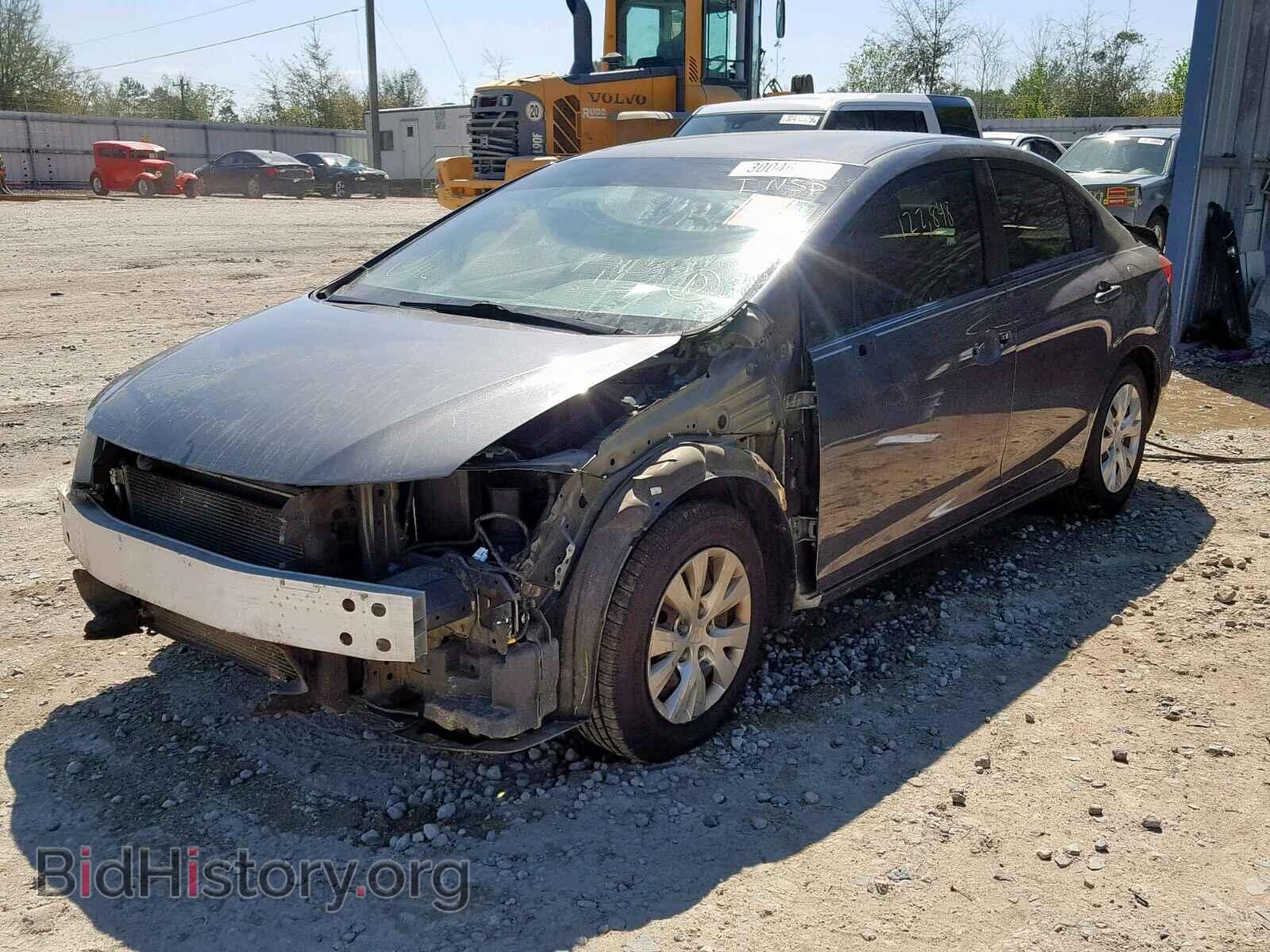 2012 HONDA CIVIC LX - VIN: 2HGFB2F55CH583802 - Фото 2