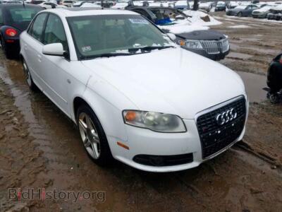 2008 Audi A4 A4 2.0T QU, белый — VIN WAUDF78E98A056370, Copart