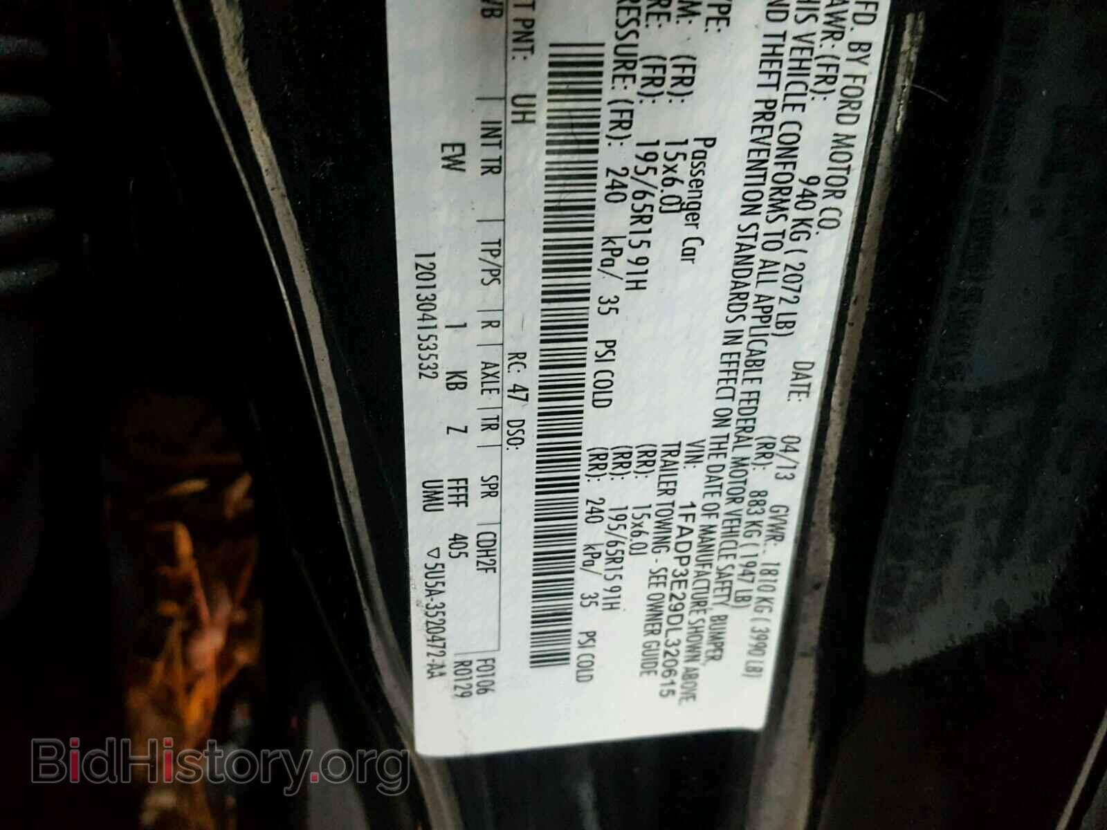 2013 FORD FOCUS - VIN: 1FADP3E29DL320615 - Photo 10