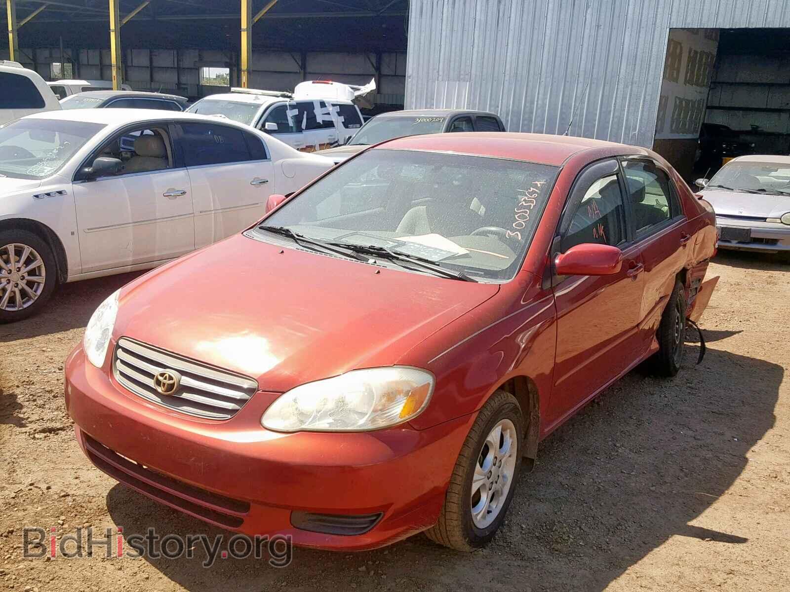 2003 TOYOTA COROLLA - VIN: 2T1BR38E83C158564 - Фото 2
