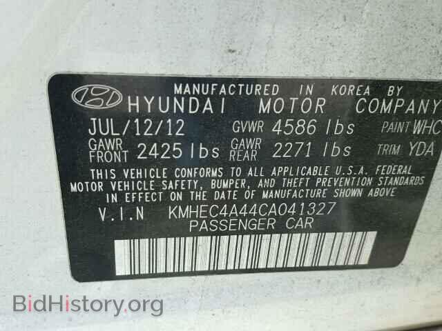 2012 HYUNDAI SONATA - VIN: KMHEC4A44CA041327 - Photo 10