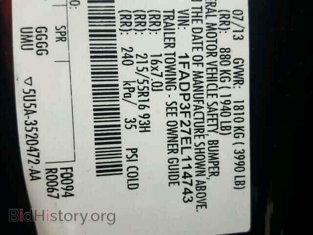 2014 FORD FOCUS - VIN: 1FADP3F27EL114743 - Photo 10