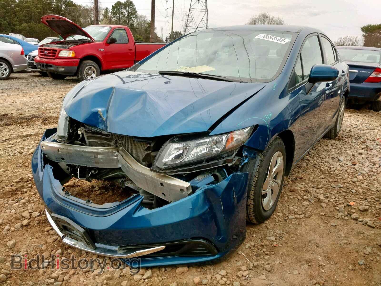 2014 HONDA CIVIC LX - VIN: 19XFB2F54EE079867 - Фото 2