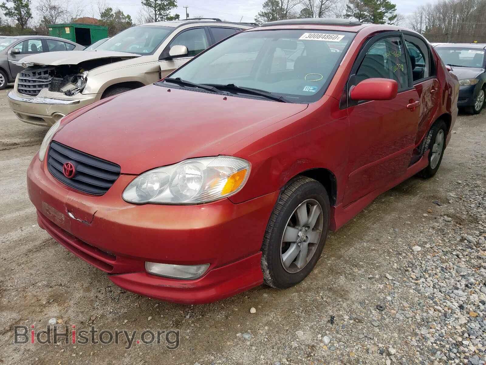 2003 TOYOTA COROLLA - VIN: 2T1BR38E83C144731 - Фото 2