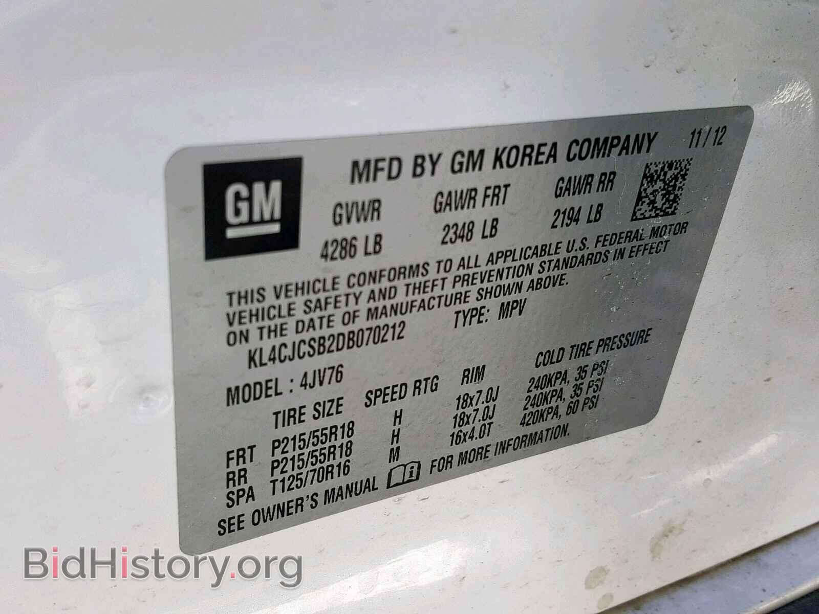 2013 BUICK ENCORE - VIN: KL4CJCSB2DB070212 - Photo 10