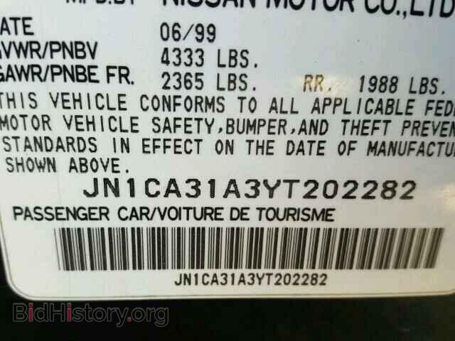 2000 NISSAN MAXIMA - VIN: JN1CA31A3YT202282 - Photo 10