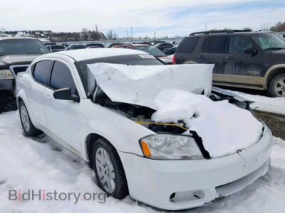 2011 Dodge AVENGER Avenger EX, белый — VIN 1B3BD4FB6BN608903, Copart
