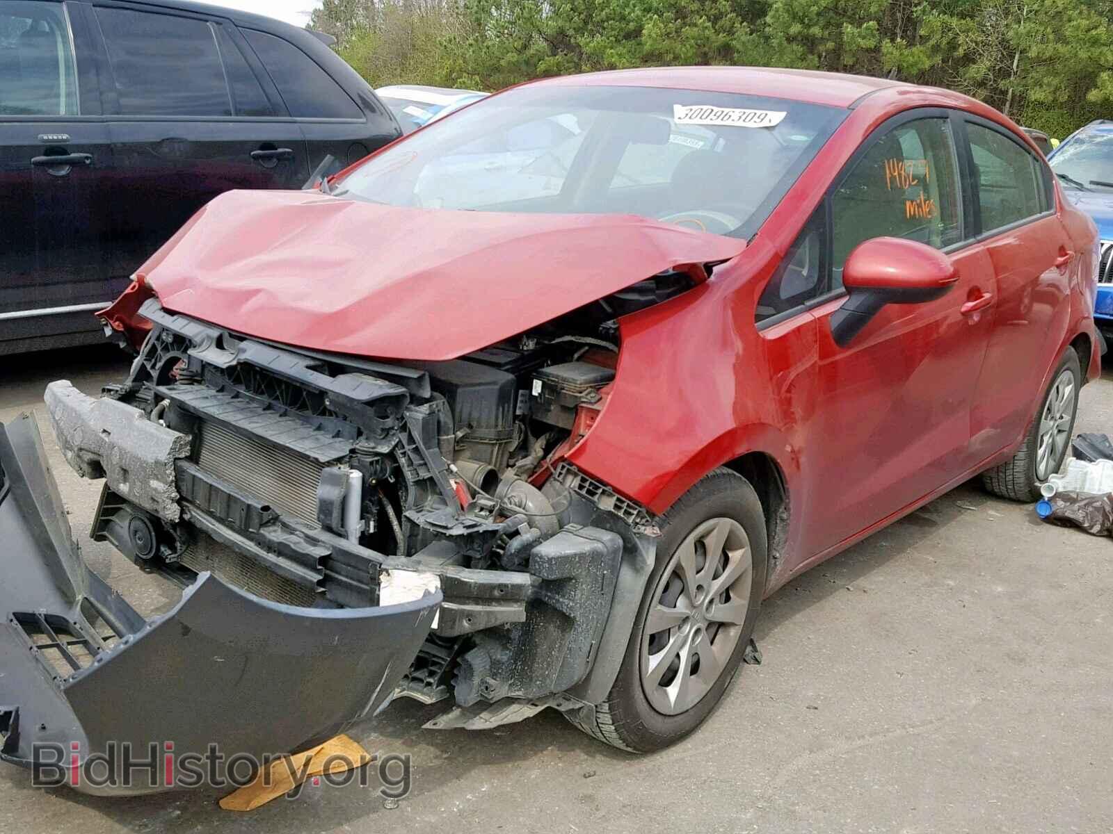 2014 KIA RIO - VIN: KNADM4A35E6389645 - Фото 2