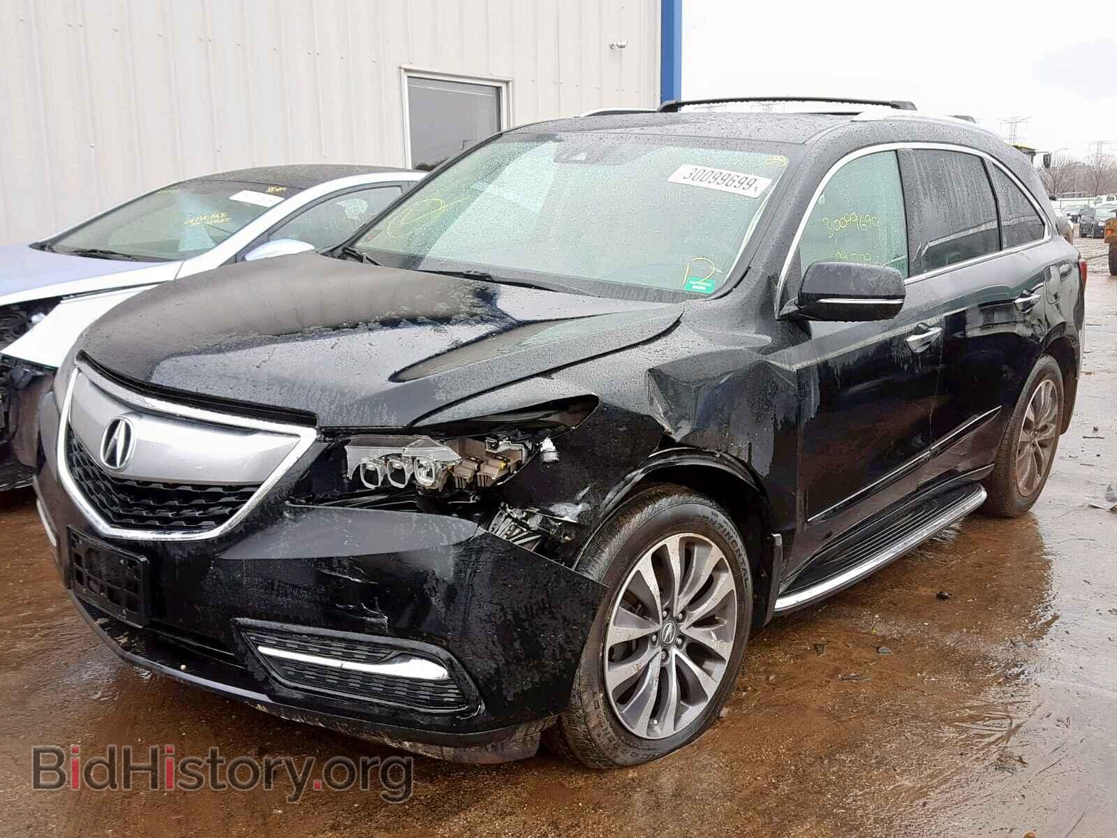 2016 ACURA MDX - VIN: 5FRYD4H49GB015936 - Фото 2
