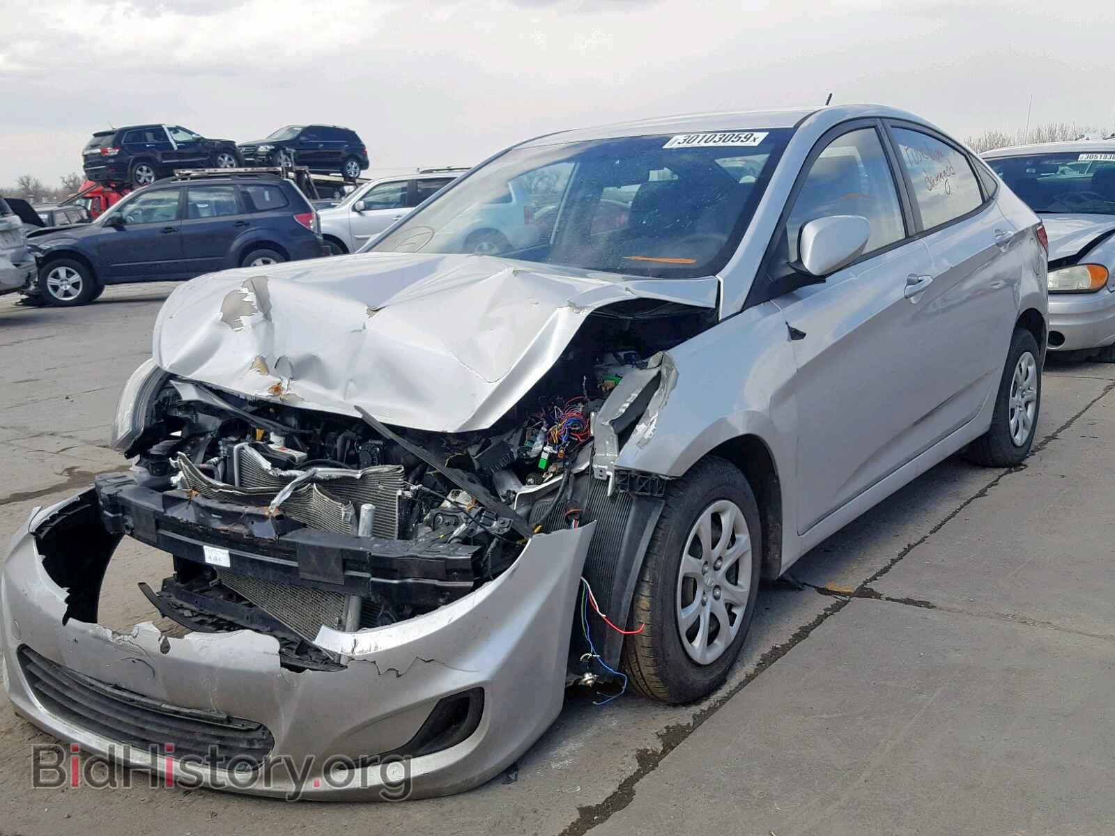 2014 HYUNDAI ACCENT - VIN: KMHCT4AE3EU690876 - Фото 2