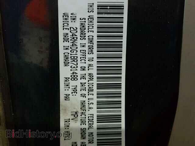 2011 DODGE CARAVAN - VIN: 2D4RN4DG1BR731488 - Фото 10