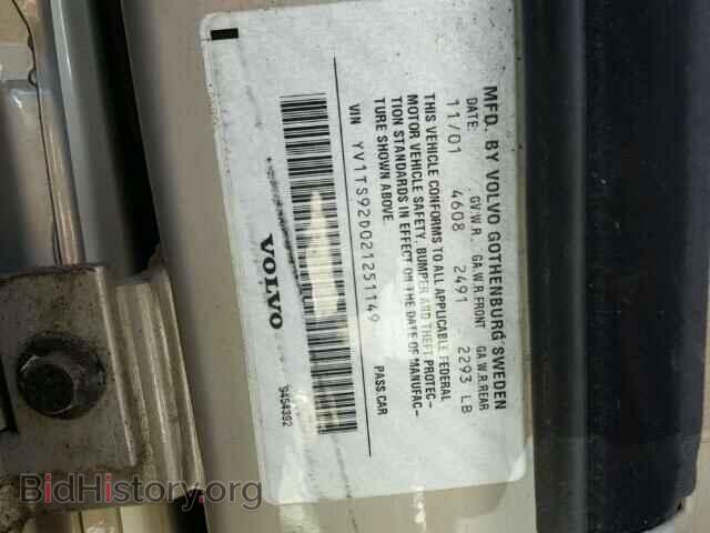 2002 VOLVO S80 - VIN: YV1TS92D021251149 - Photo 10