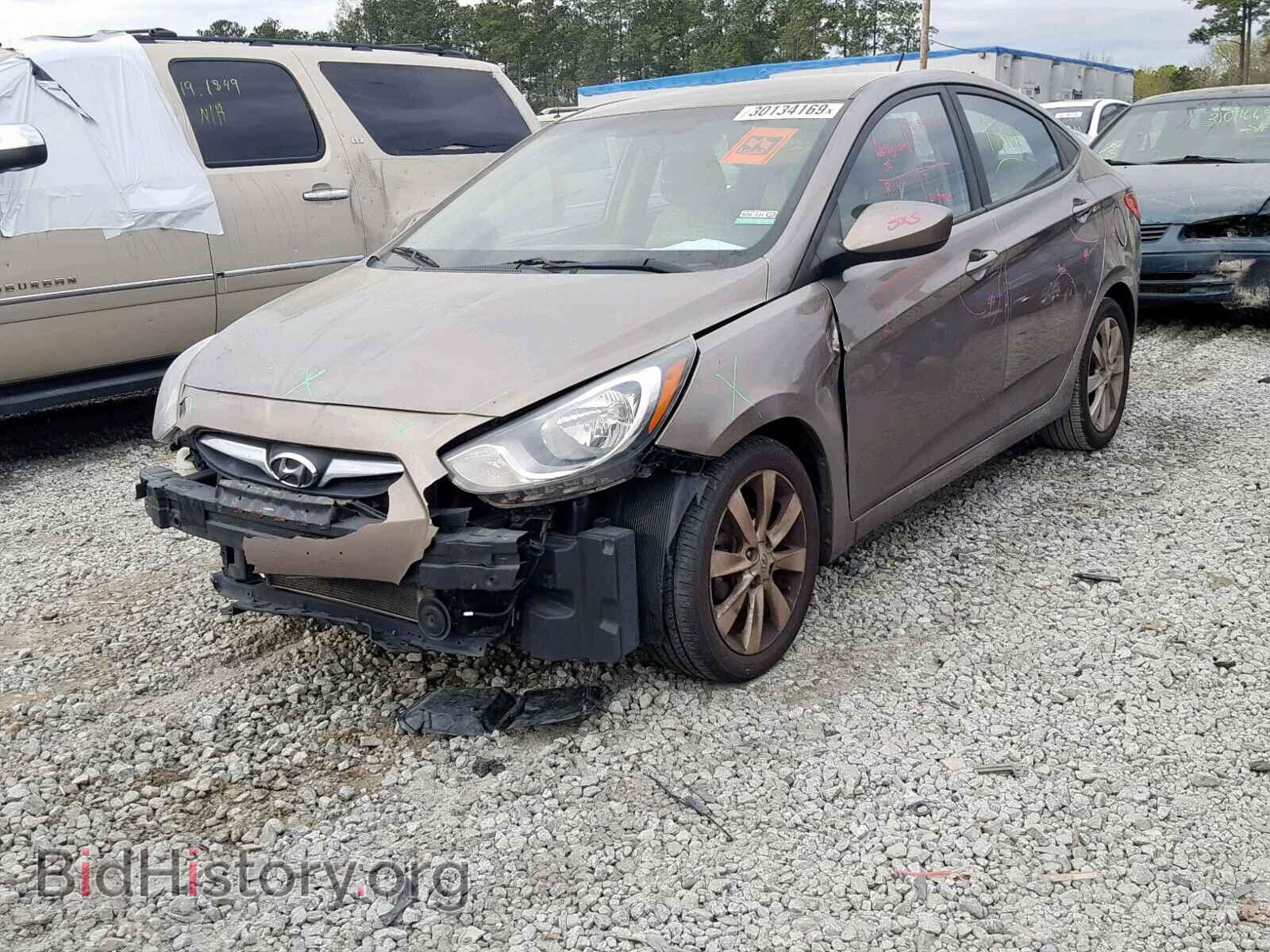 2013 HYUNDAI ACCENT - VIN: KMHCU4AE7DU355468 - Фото 2
