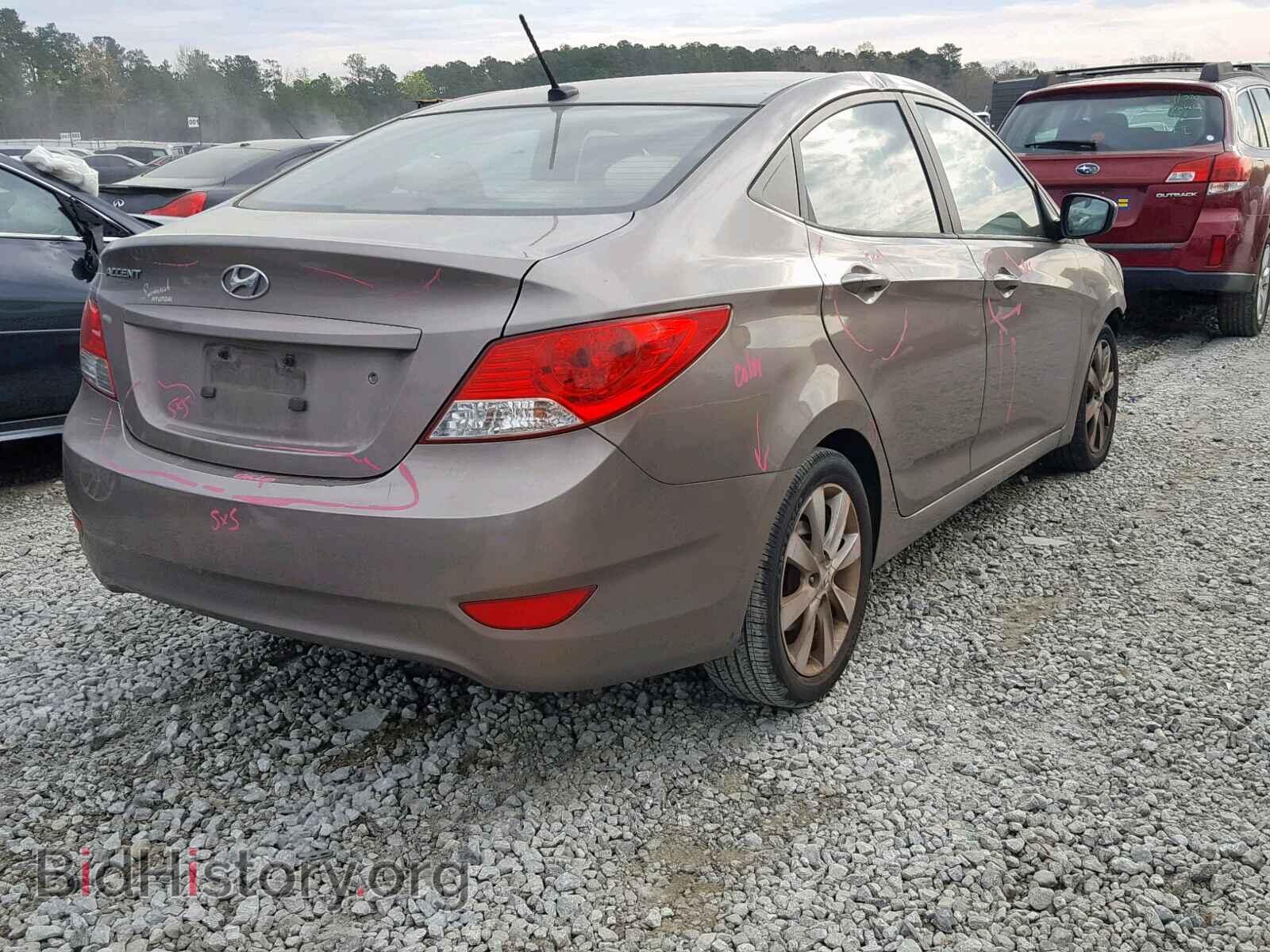2013 HYUNDAI ACCENT - VIN: KMHCU4AE7DU355468 - Фото 4