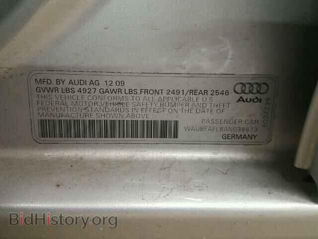 2010 AUDI A4 - VIN: WAUBFAFL8AN038673 - Фото 10