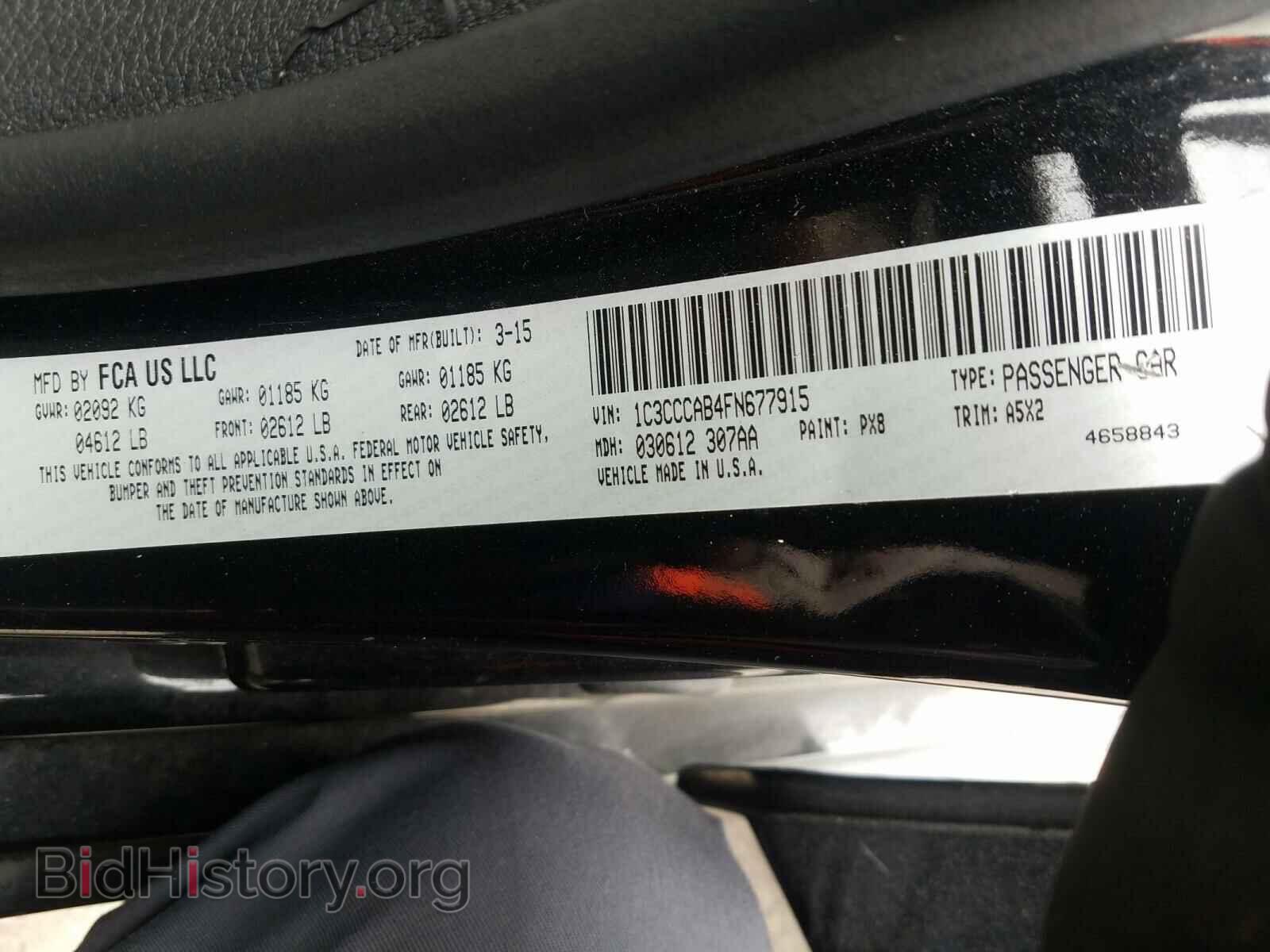 2015 CHRYSLER 200 - VIN: 1C3CCCAB4FN677915 - Фото 10