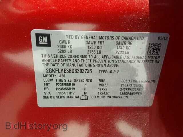 2013 GMC TERRAIN - VIN: 2GKFLYE38D6303726 - Photo 10