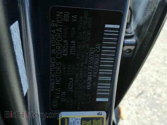 2015 KIA OPTIMA - VIN: KNAGM4A73F5597921 - Фото 10
