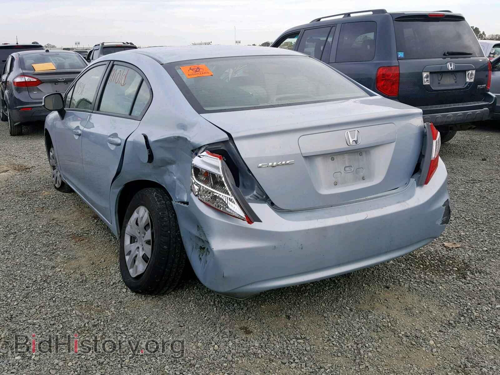 2012 HONDA CIVIC LX - VIN: JHMFB2F55CS004541 - Фото 3