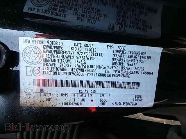 2014 FORD FOCUS - VIN: 1FADP3K25EL146094 - Фото 10