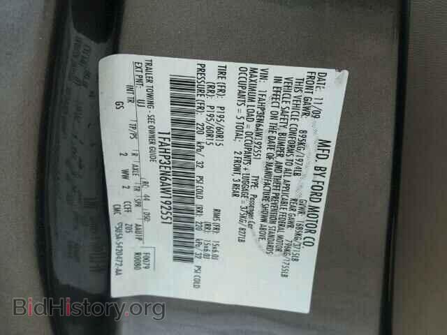 2010 FORD FOCUS - VIN: 1FAHP3EN6AW192551 - Фото 10