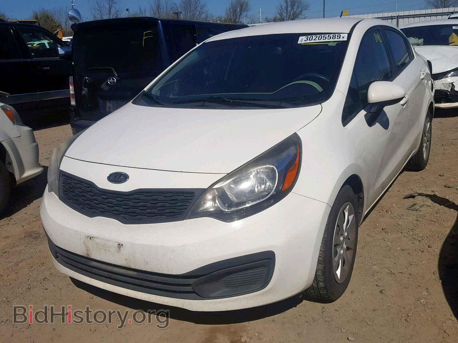 2013 KIA RIO - VIN: KNADM4A35D6110581 - Фото 2