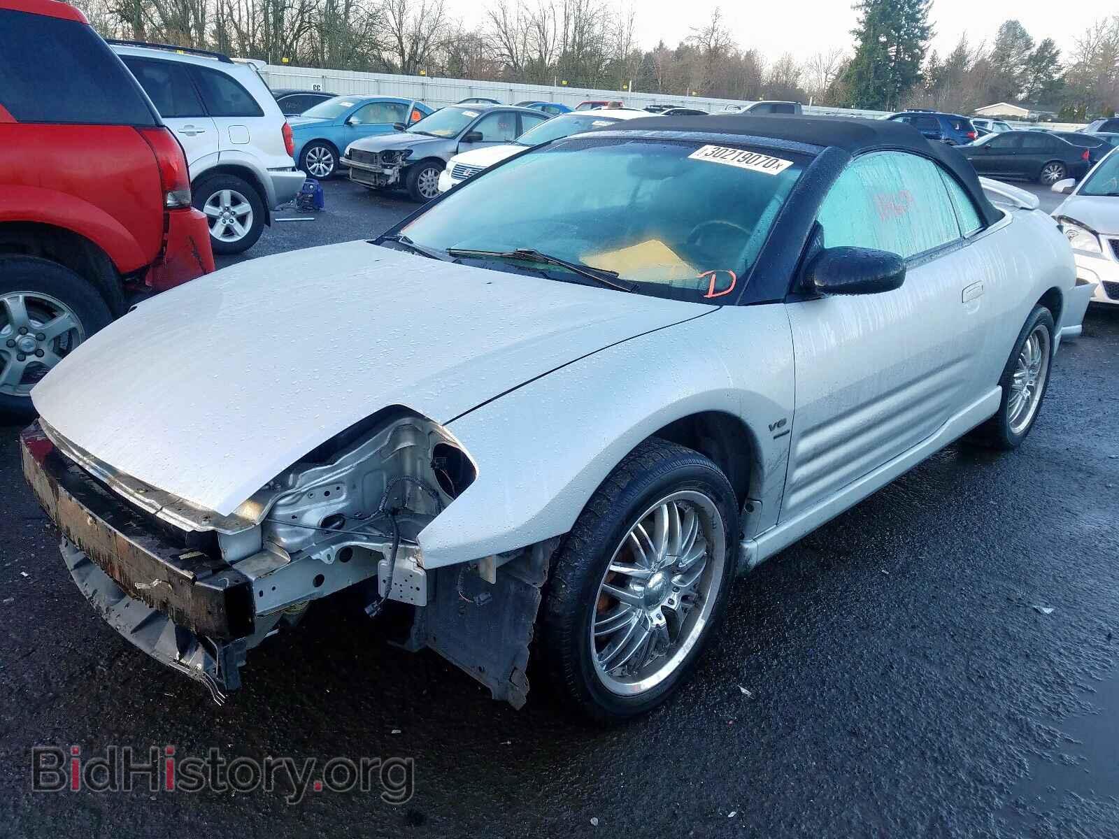 2001 MITSUBISHI ECLIPSE - VIN: 4A3AE55H61E004220 - Фото 2