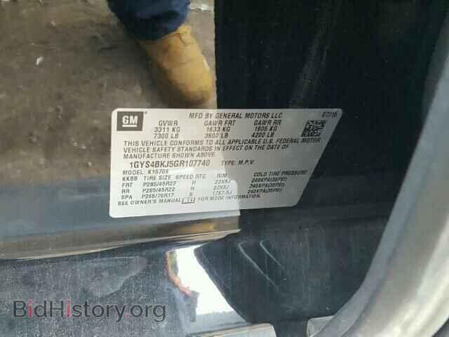 2016 CADILLAC ESCALADE - VIN: 1GYS4BKJ5GR107740 - Фото 10