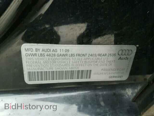 2010 AUDI A4 - VIN: WAUHFAFL6AN037130 - Фото 10