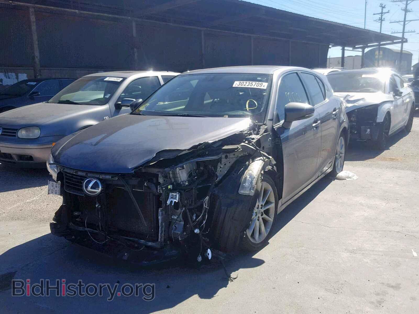 2012 LEXUS CT 200 - VIN: JTHKD5BH9C2051565 - Фото 2
