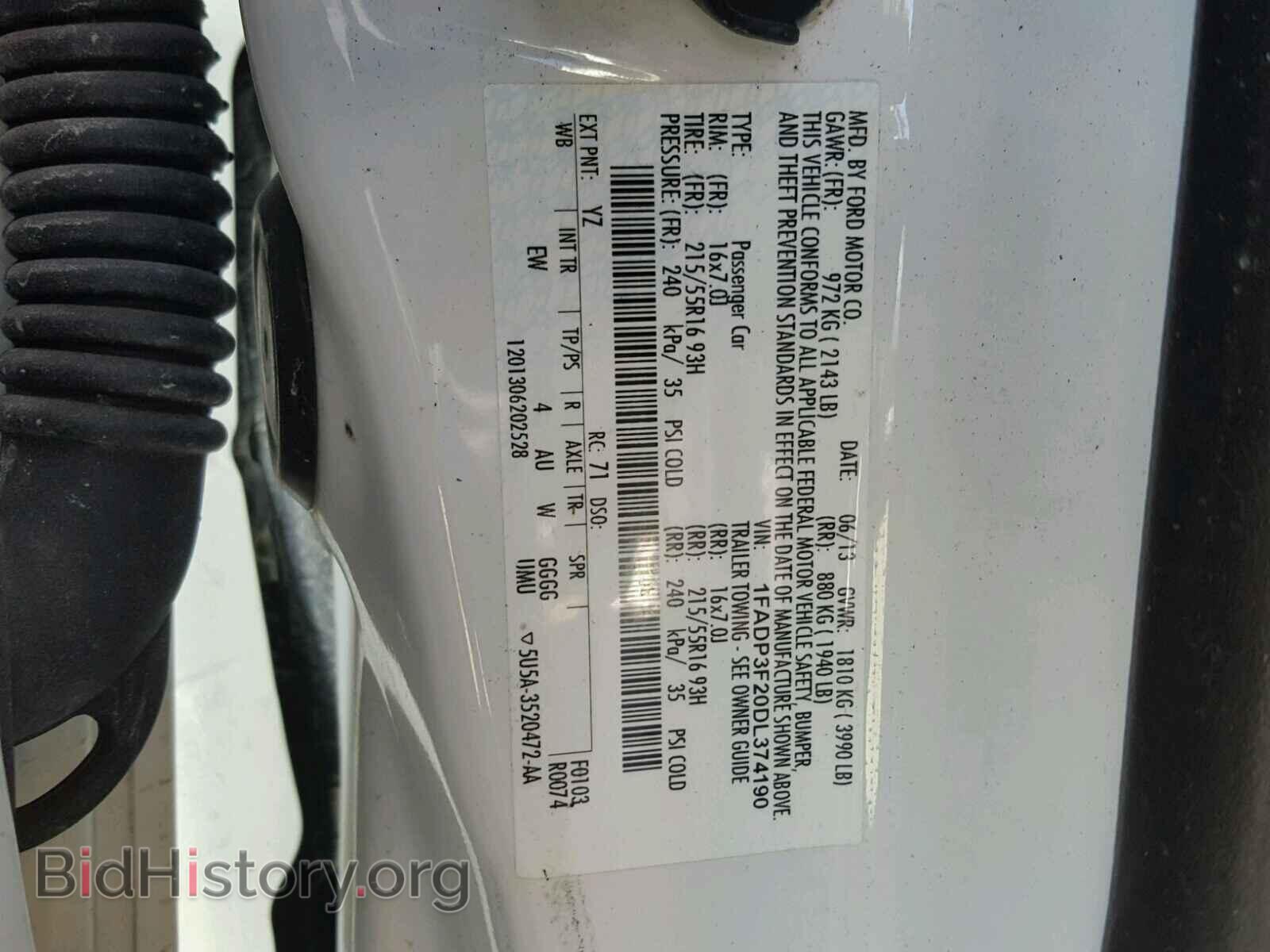 2013 FORD FOCUS - VIN: 1FADP3F20DL374190 - Photo 10