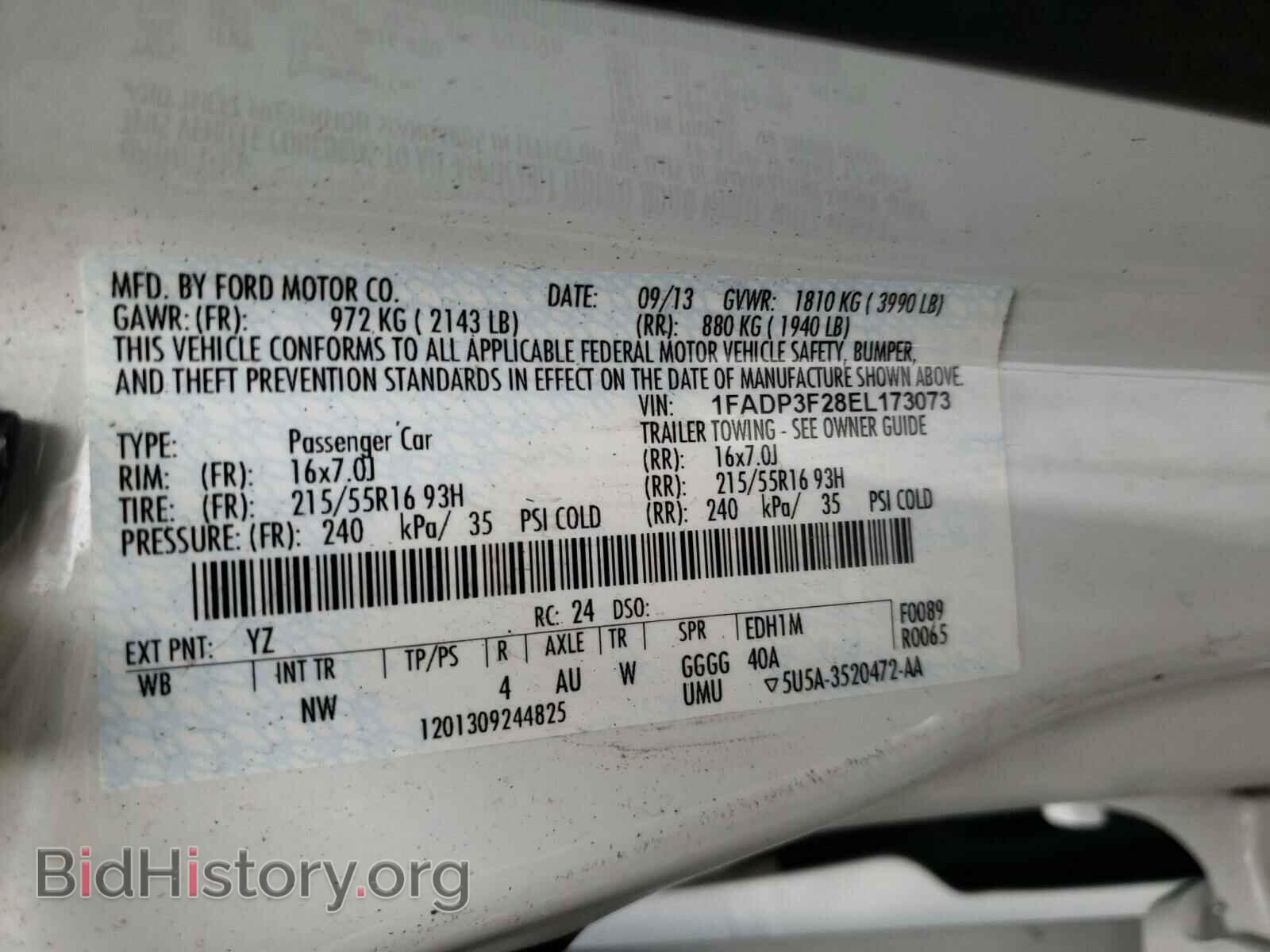 2014 FORD FOCUS - VIN: 1FADP3F28EL173073 - Photo 10