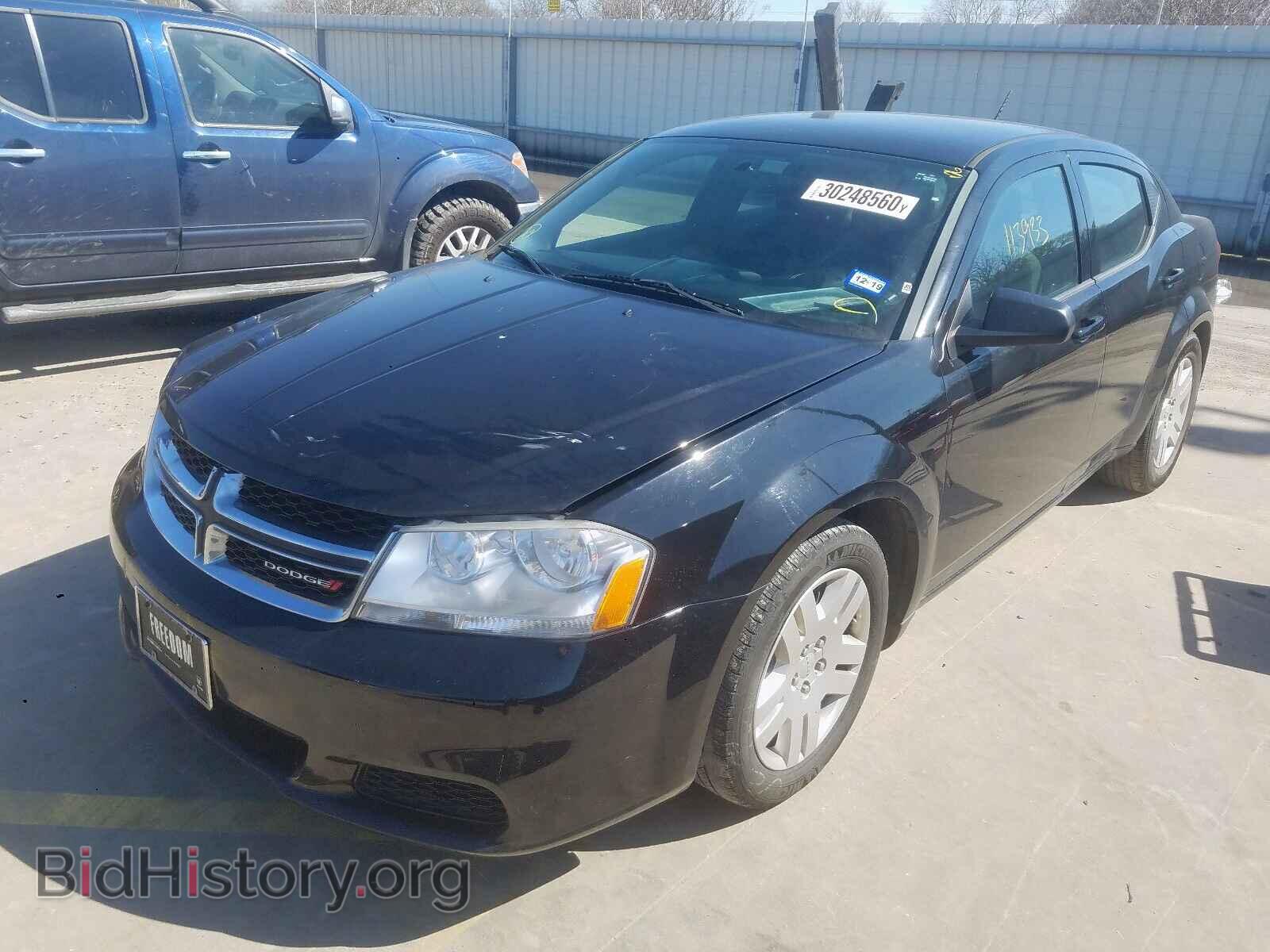 2014 DODGE AVENGER - VIN: 1C3CDZAG4EN113255 - Фото 2