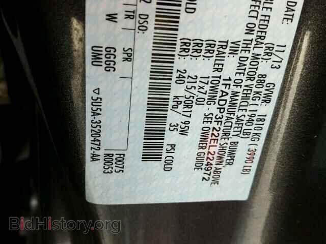 2014 FORD FOCUS - VIN: 1FADP3F22EL224972 - Photo 10