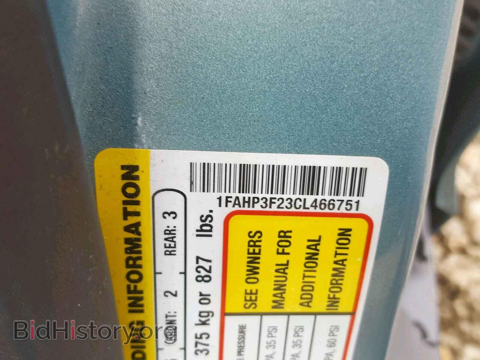 2012 FORD FOCUS SE - VIN: 1FAHP3F23CL466751 - Photo 10