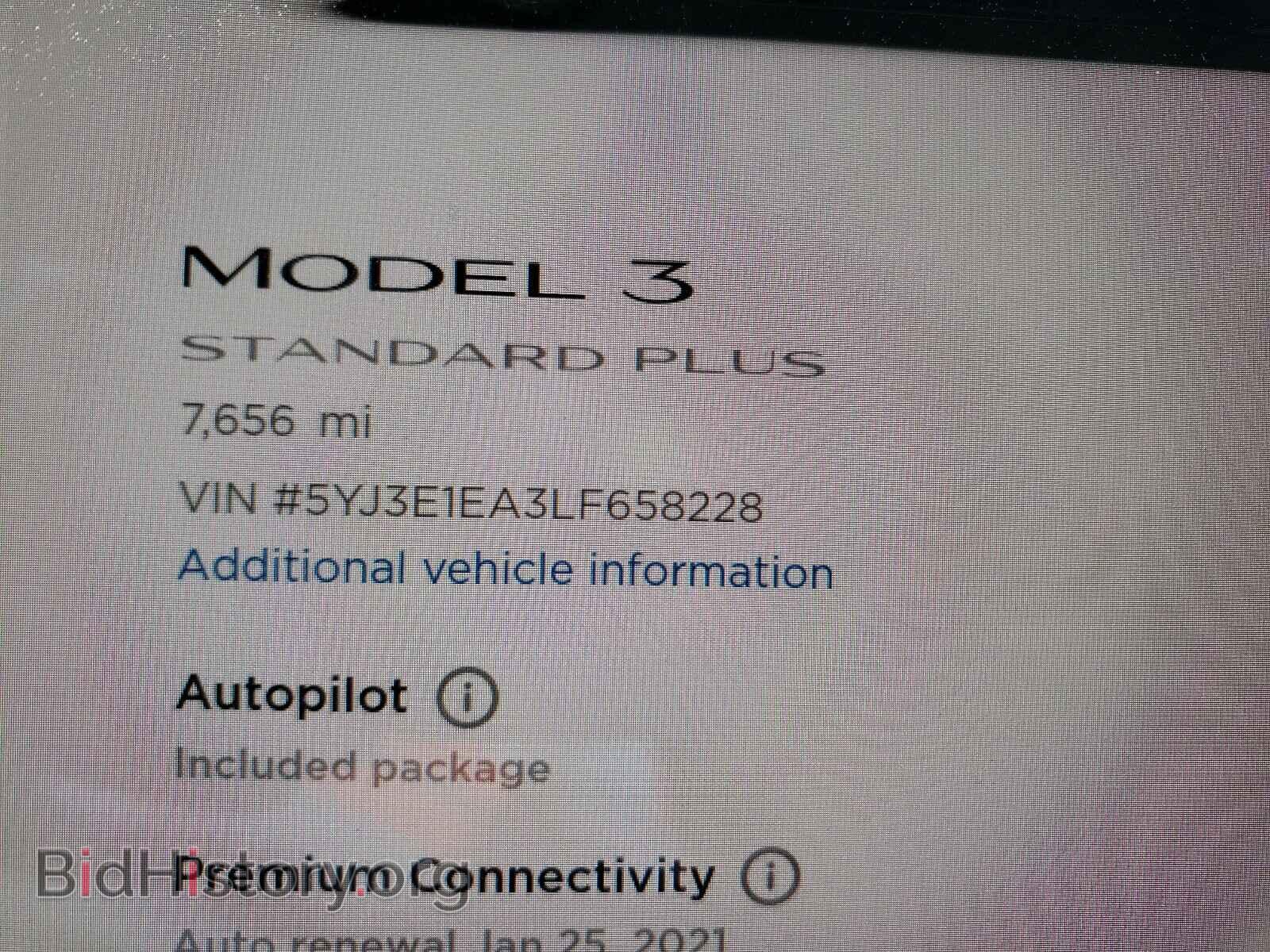 2020 TESLA MODEL 3 - VIN: 5YJ3E1EA3LF658228 - Photo 8